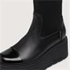 Marco Moreo Vale Stretch Toe Cap Boot - Black Leather